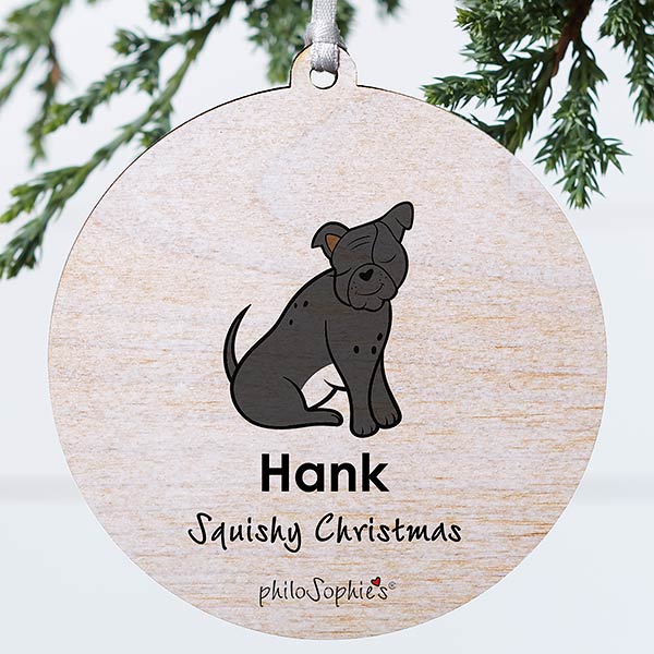 Personalized Bulldog Ornament by philoSophie's - 25465