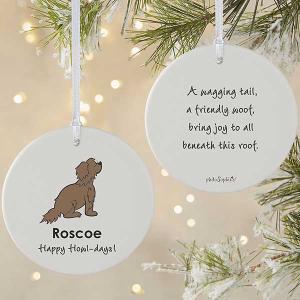 Personalized Newfoundland Ornament by philoSophie's - 25467