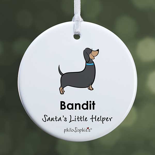 Personalized Dachshund Ornament by philoSophie's - 25468