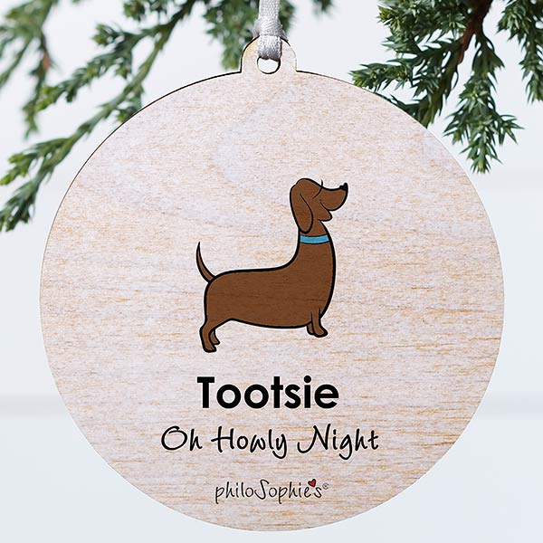 Personalized Dachshund Ornament by philoSophie's - 25468