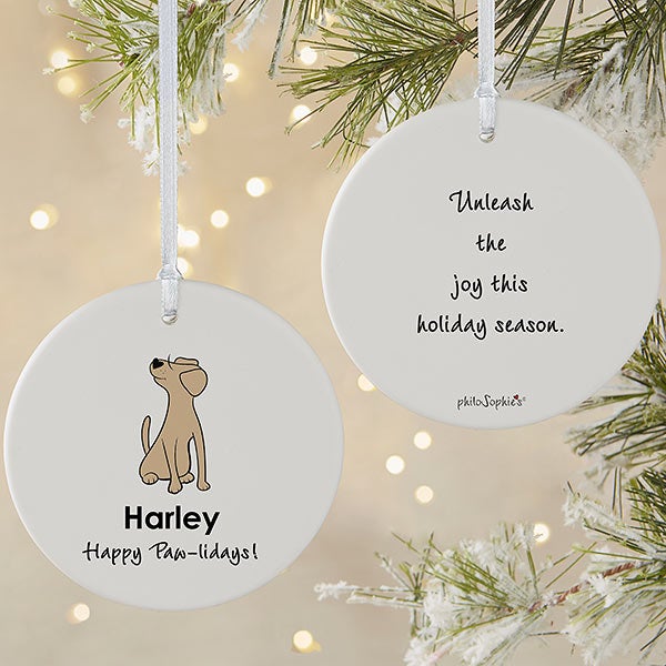 Labrador Personalized Dog Ornament by philoSophie's - 25470