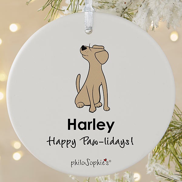 Labrador Personalized Dog Ornament by philoSophie's - 25470