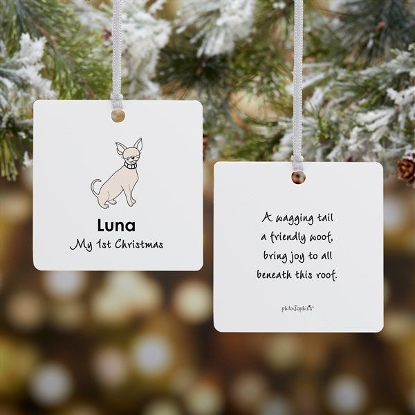 Personalized Chihuahua Ornaments by philoSophie's - 25471
