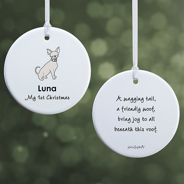 Personalized Chihuahua Ornaments by philoSophie's - 25471