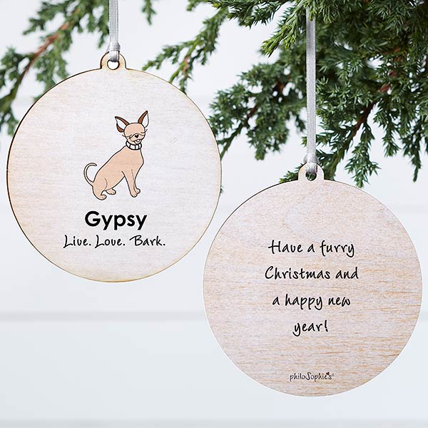 Personalized Chihuahua Ornaments by philoSophie's - 25471