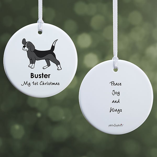 Personalized Beagle Ornaments by philoSophie's - 25474