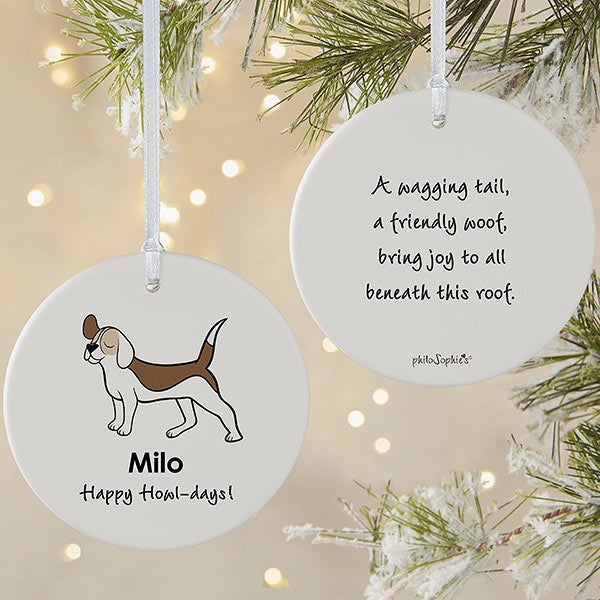 Personalized Beagle Ornaments by philoSophie's - 25474