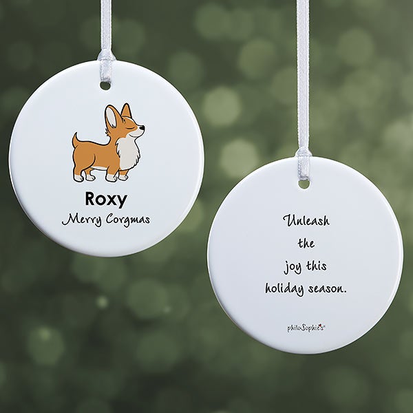 Personalized Corgi Ornaments by philoSophie's - 25475