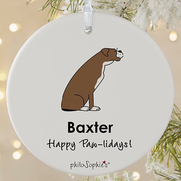 Personalized Boxer Ornaments by philoSophie's - 25477