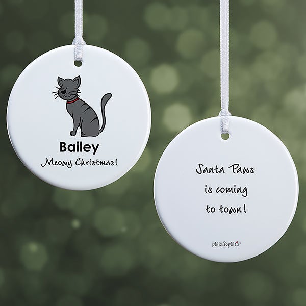 Personalized Cat Ornament by philoSophie's - 25480