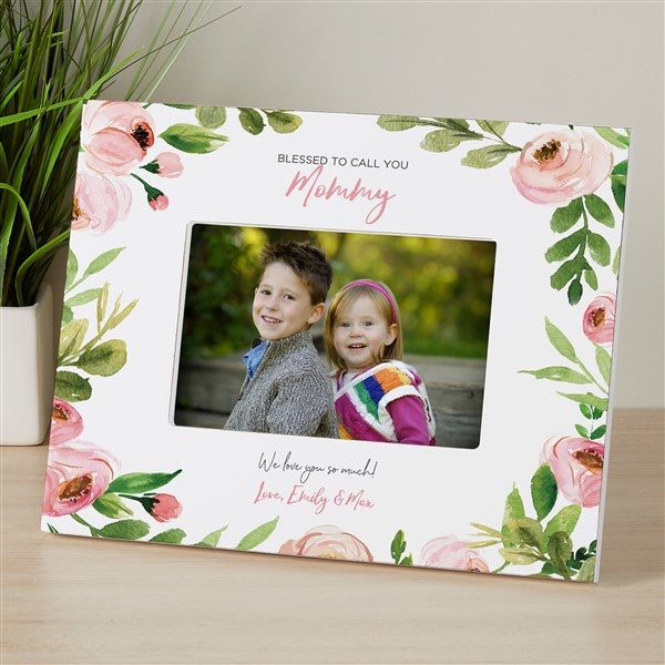 Our Loving Family Personalized 4x6 Photo Tabletop Frame - Horizontal
