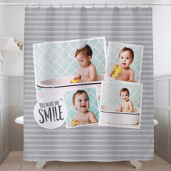 Favorite Memories Personalized Photo Shower Curtain - 25498
