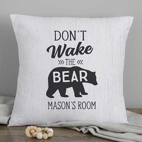 Buffalo Plaid Personalized 18inch Baby Throw Pillow