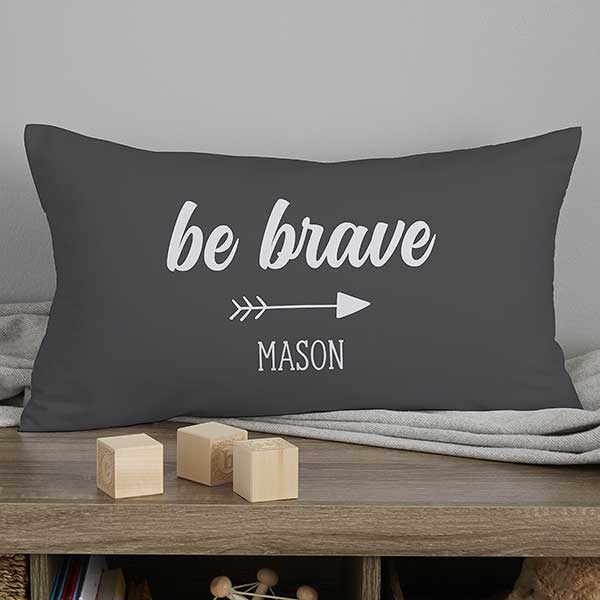 Buffalo Plaid Personalized Lumbar Baby Throw Pillow