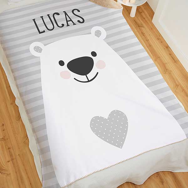 personalized sherpa baby blanket