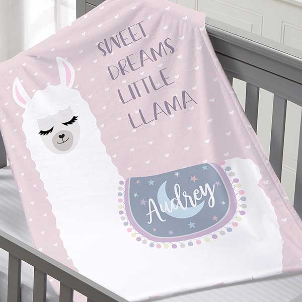 for baby girl reversible baby blanket Llama Blanket gift for grandma baby shower gift stroller blanket for toddler gift for baby girl