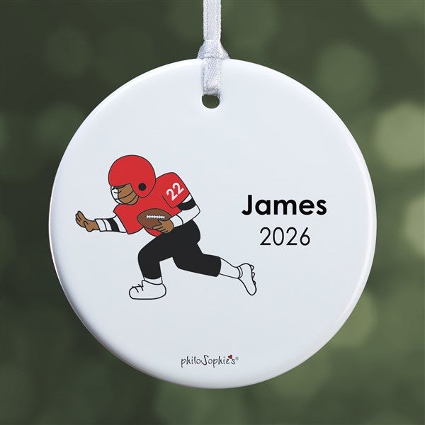 Personalized Football Player Christmas Ornaments by philoSophie's - 25556