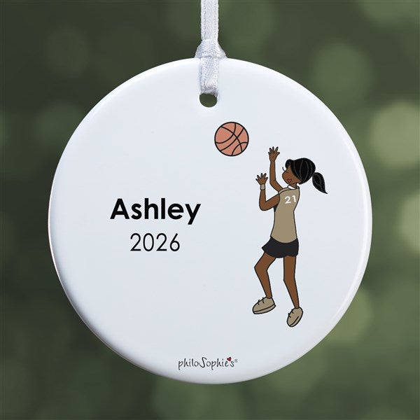 Personalized Basketball Player Christmas Ornaments by philoSophie's - 25558