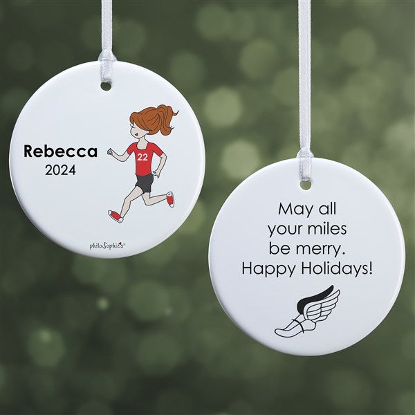 Personalized Cross Country Runner Ornaments by philoSophie's - 25560