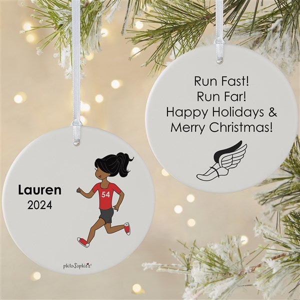 Personalized Cross Country Runner Ornaments by philoSophie's - 25560