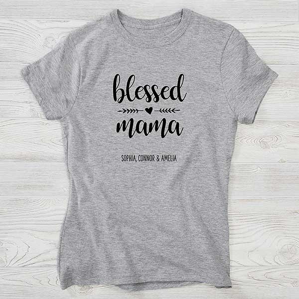 Blessed Mama Personalized Mommy and Me Shirts - 25563