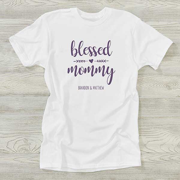 Blessed Mama Personalized Mommy and Me Shirts - 25563