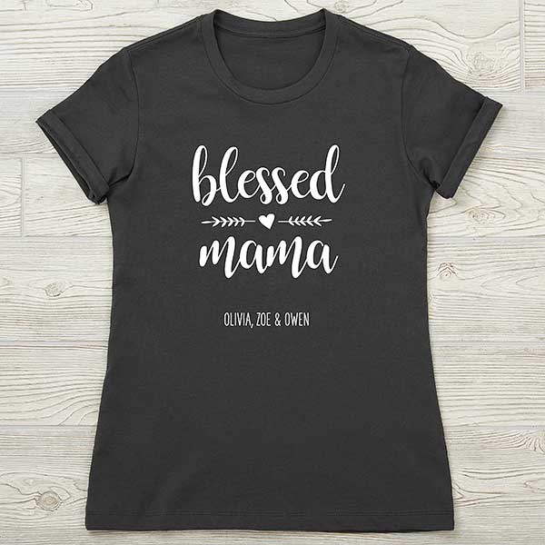 Blessed Mama Personalized Mommy and Me Shirts - 25563