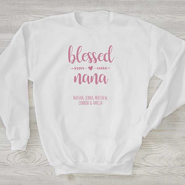 Blessed Mama Personalized Mom Sweatshirts - 25568