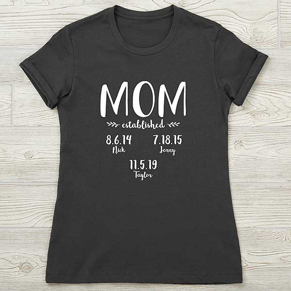 Mom Established Mom Personalized Mom Shirts - 25569