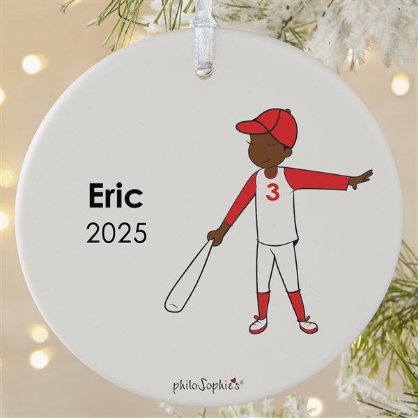Personalized Softball Player Christmas Ornaments by philoSophie's - 25571