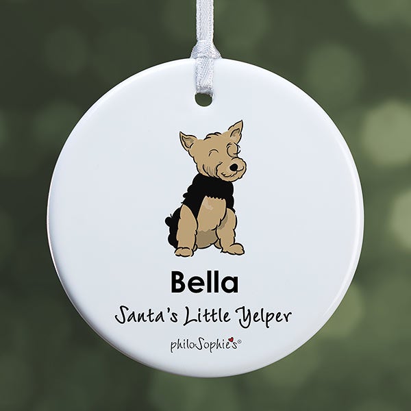 Personalized Yorkie Ornaments by philoSophie's - 25574