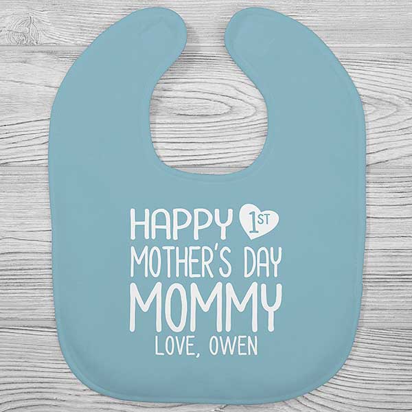 Personalized Baby Bibs - Happy First Mother's Day - 25575