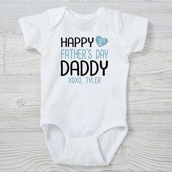 Happy Birthday 1st Birthday as My Daddy Outfit Sleepsuit 