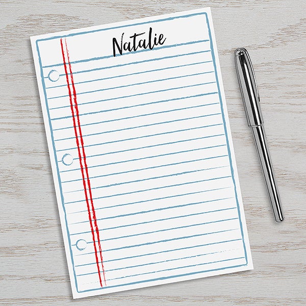 Notebook Scribbles Personalized Large Notepad - 25605