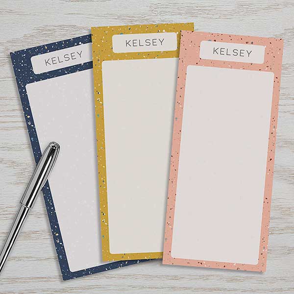 Personalized Terrazzo Notepads - Set of 3 - 25606