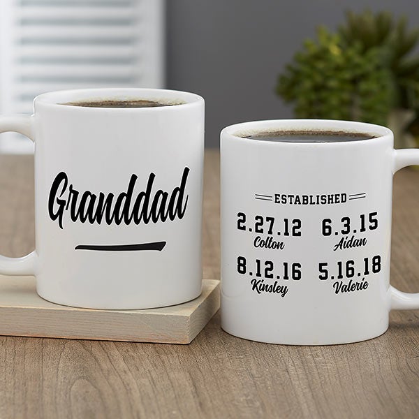 Established Personalized Coffee Mugs For Grandpa - 25612