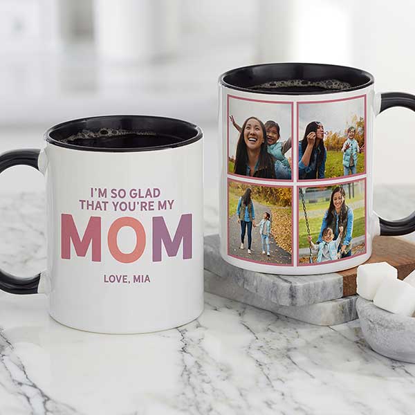 So Glad You're Our Mom Personalized Coffee Mugs - 25614