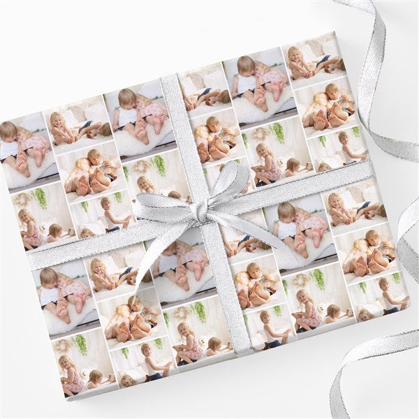 Photo Collage Personalized Photo Wrapping Paper - 25648