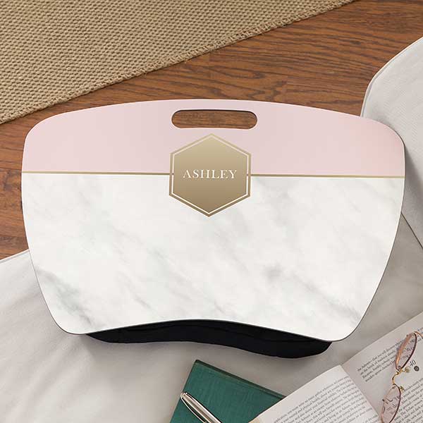 Modern Marble Personalized Lap Desk - 25650