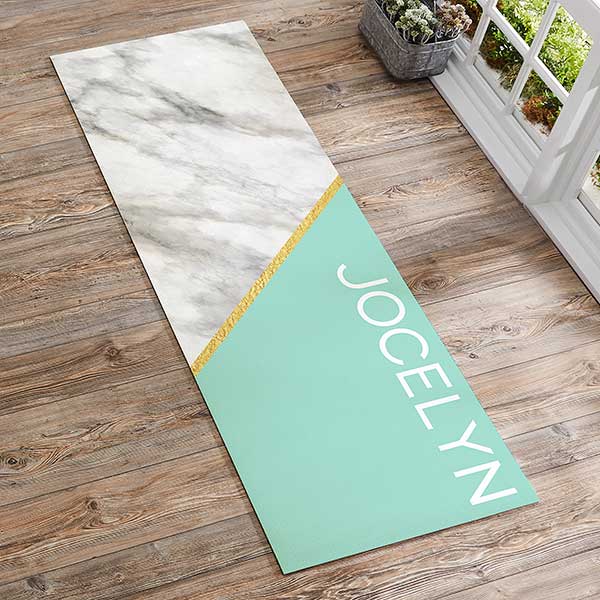 Marble Chic Personalized Yoga Mats - 25651