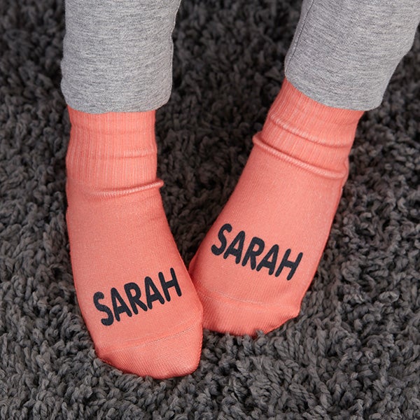 orange toddler socks