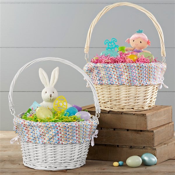 Vibrant Name Personalized Easter Basket With Name