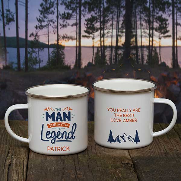 Personalized Camping Mugs - The Man, The Myth, The Legend - 25721