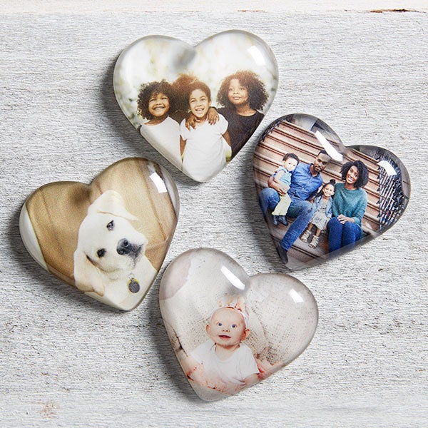 Photo Memories Personalized Mini Heart Photo Keepsakes - 25770