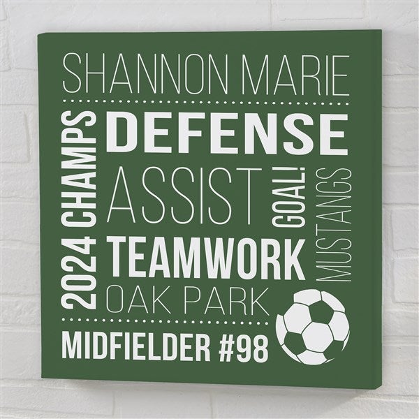 The Athlete Personalized Canvas Prints - 25771
