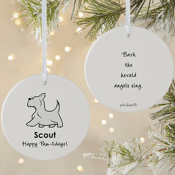 Personalized Scottie Ornament by philoSophie's - 25776