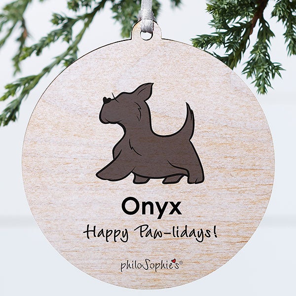 Personalized Scottie Ornament by philoSophie's - 25776