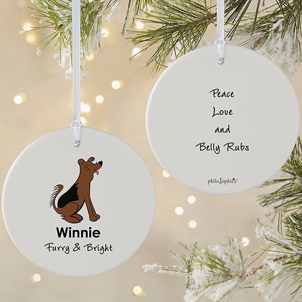 Personalized Shepard Dog Ornament by philoSophie's - 25777