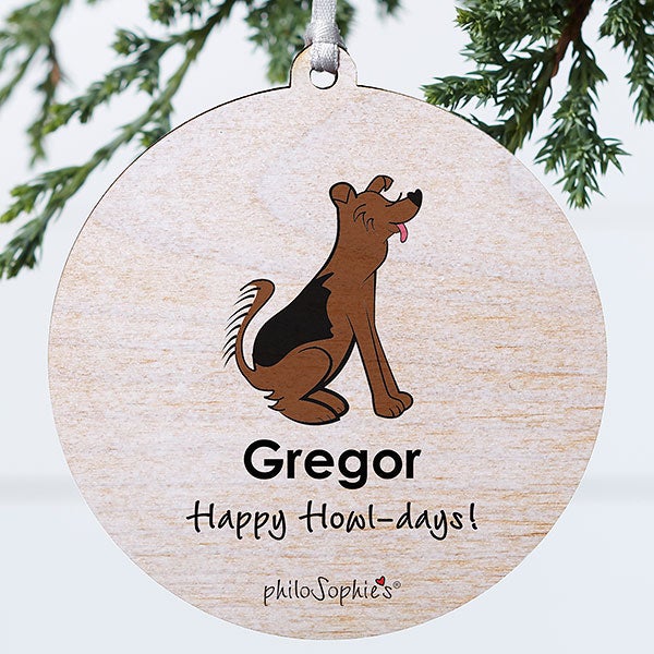 Personalized Shepard Dog Ornament by philoSophie's - 25777