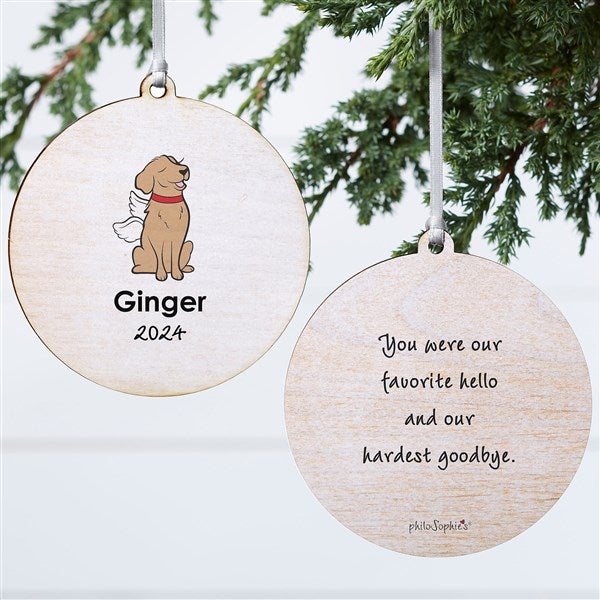 Personalized Golden Retriever Memorial Ornaments by philoSophie's - 25778